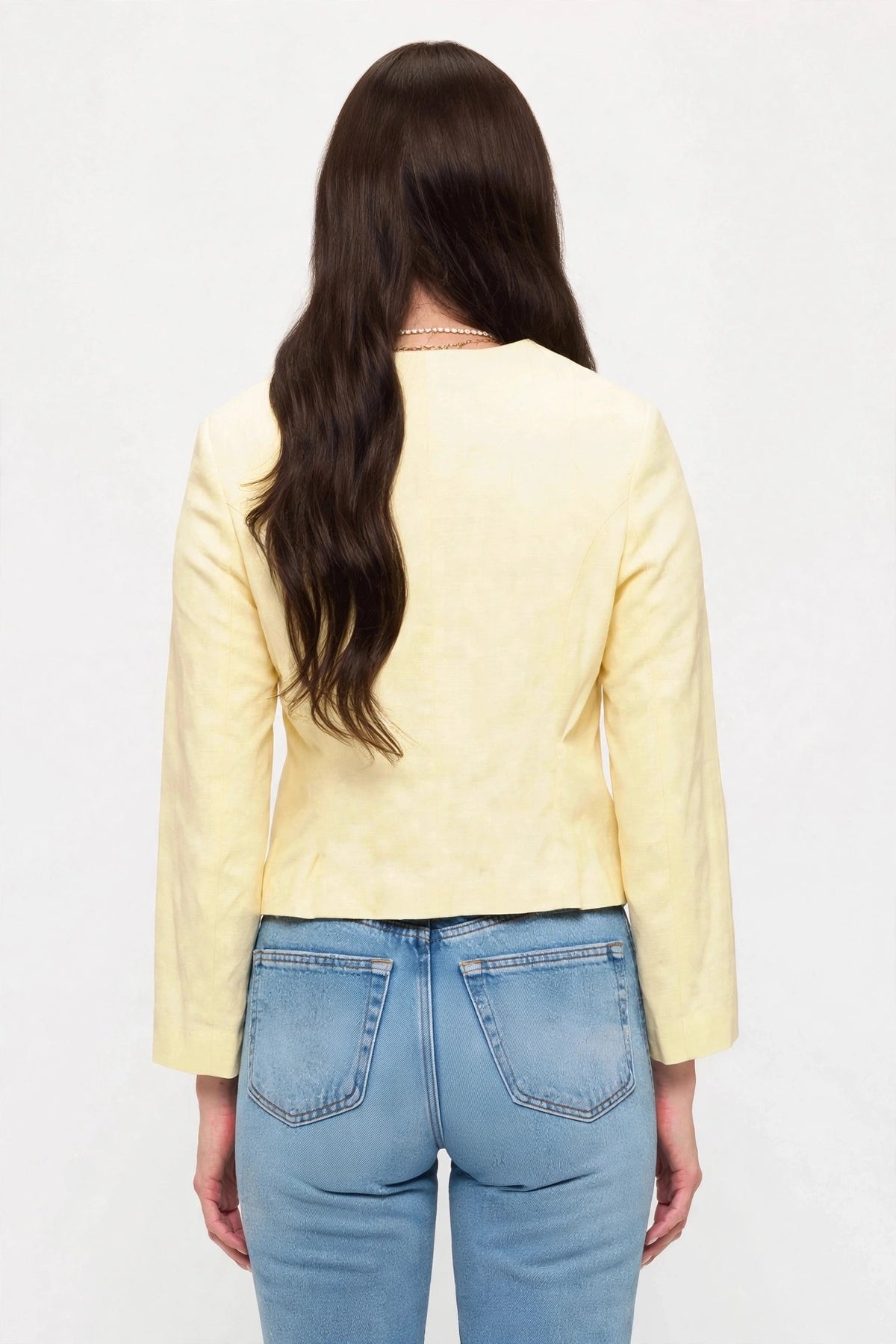 NJ002 - Double Buckle Cropped Jacket