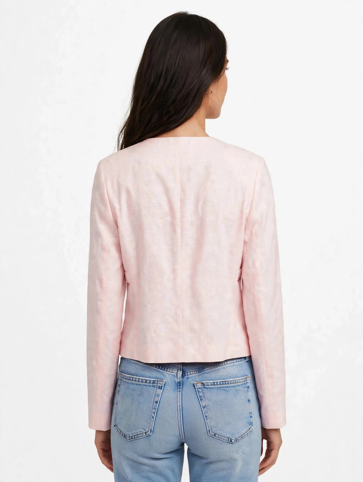 NJ002 - Double Buckle Cropped Jacket