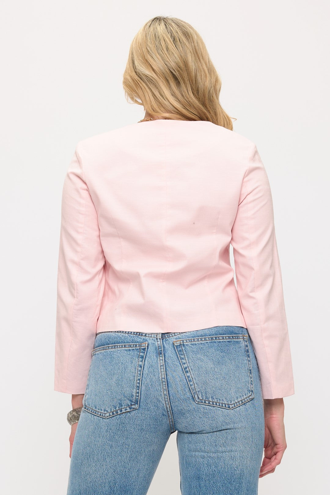 NJ002: Double Buckle Cropped Jacket