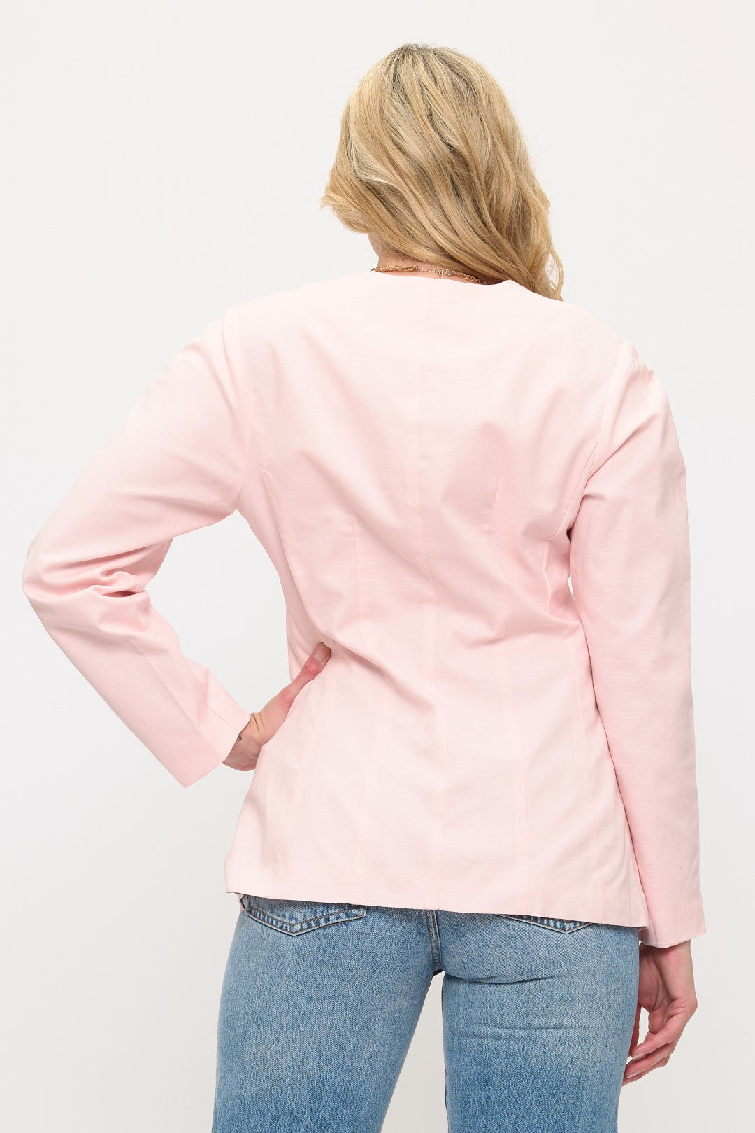 NJ003: Classic Button Front Balzer Jacket