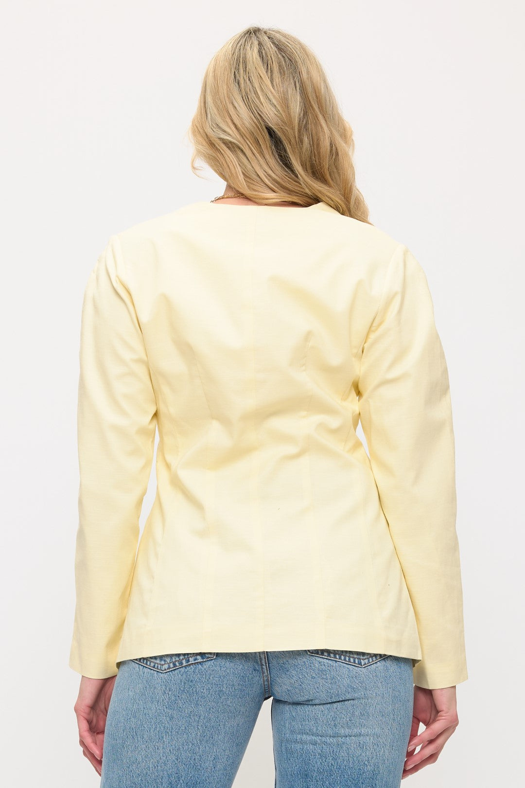 NJ003: Classic Button Front Balzer Jacket