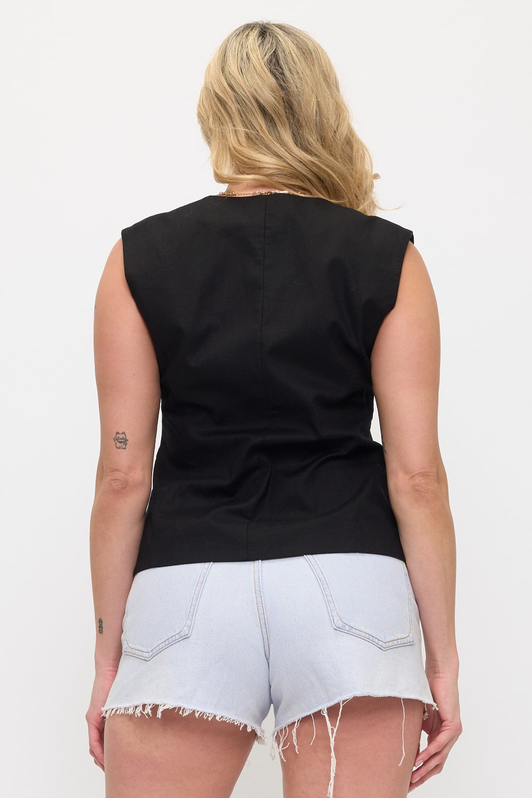 NV001: Sleeveless Wrap Vest Top