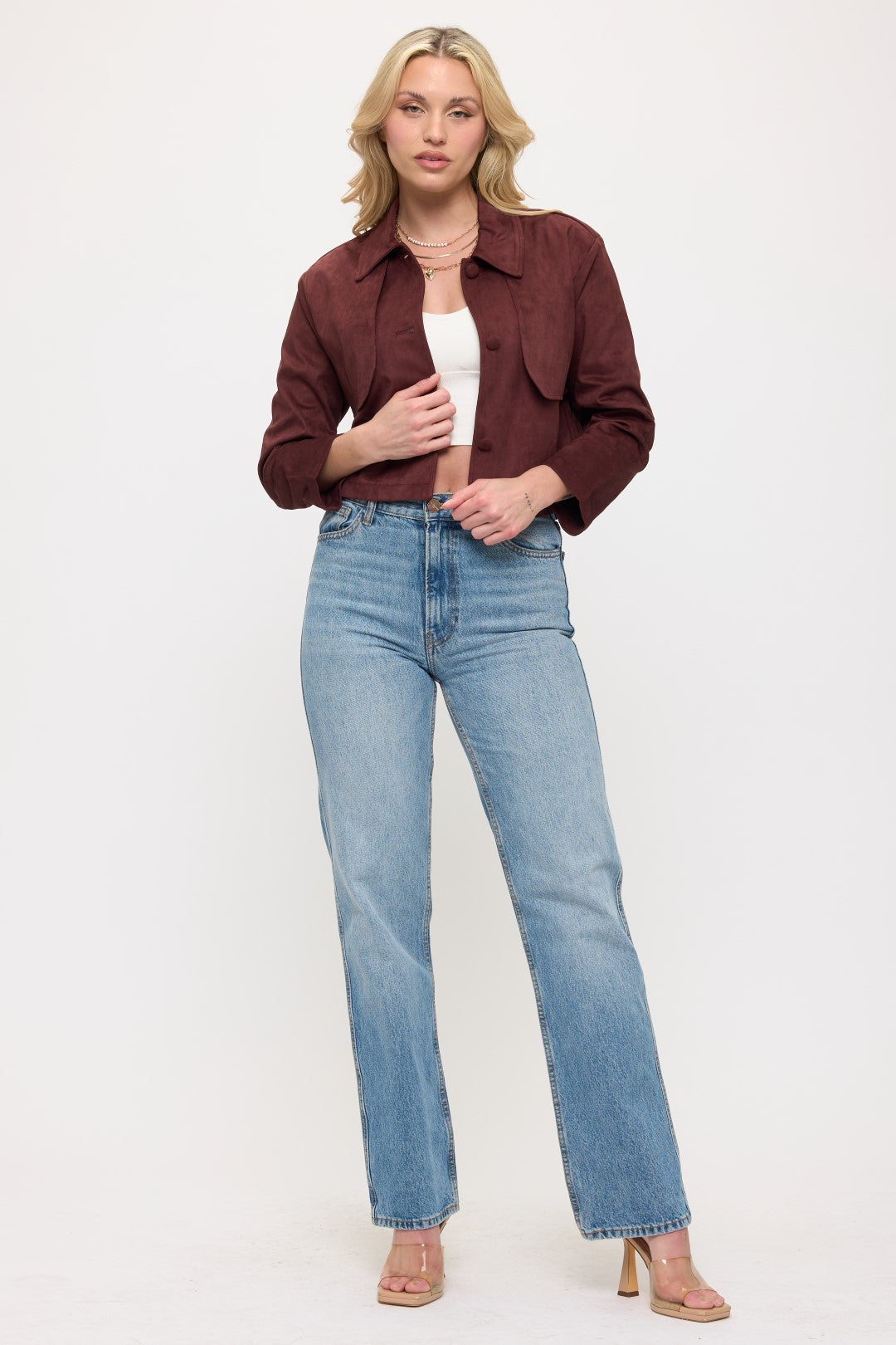 SJ001: Short Suede Jacket