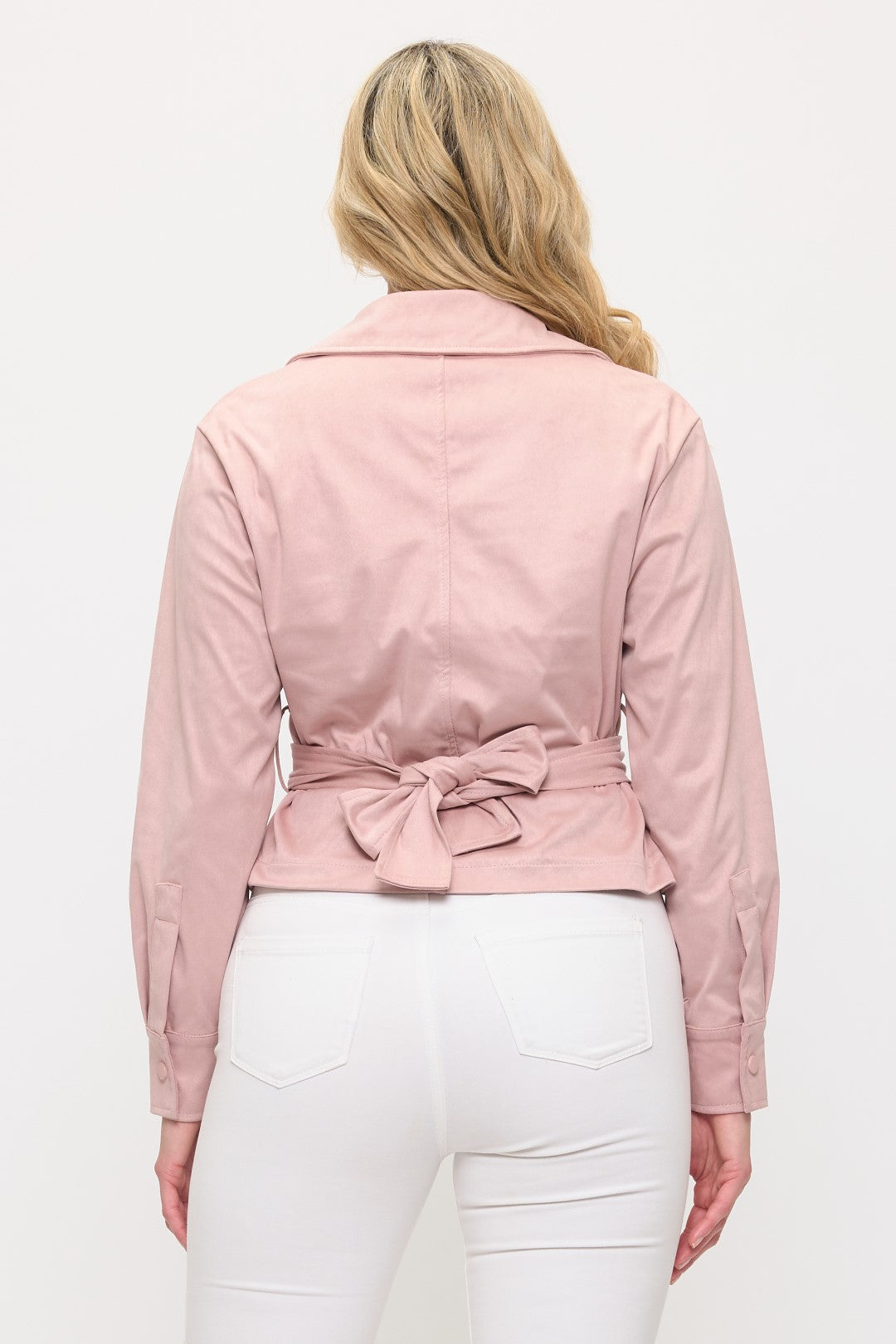 SJ002: Suede Wrap Jacket