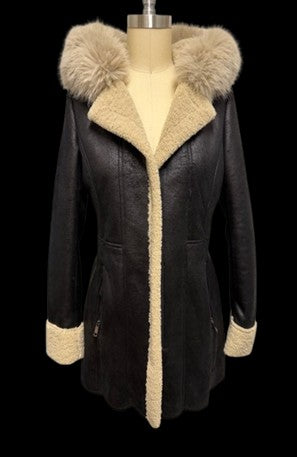 SJ0202 - The Aspen Luxe Shearling-Trim Coat