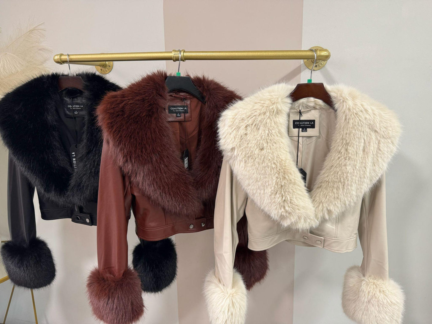 CLALJ0099: Opulent Trim Cropped Coat