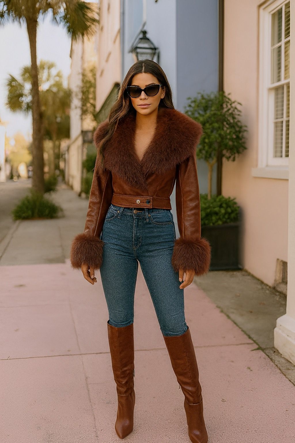 CLALJ0099: Opulent Trim Cropped Coat