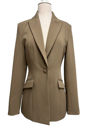 The Luxe Neutral Sculpted Blazer